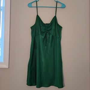 Green Zara mini dress